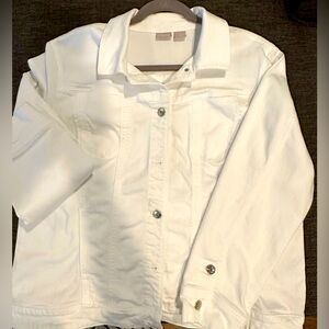 Chico’s Classic Denim Jacket Sz3
